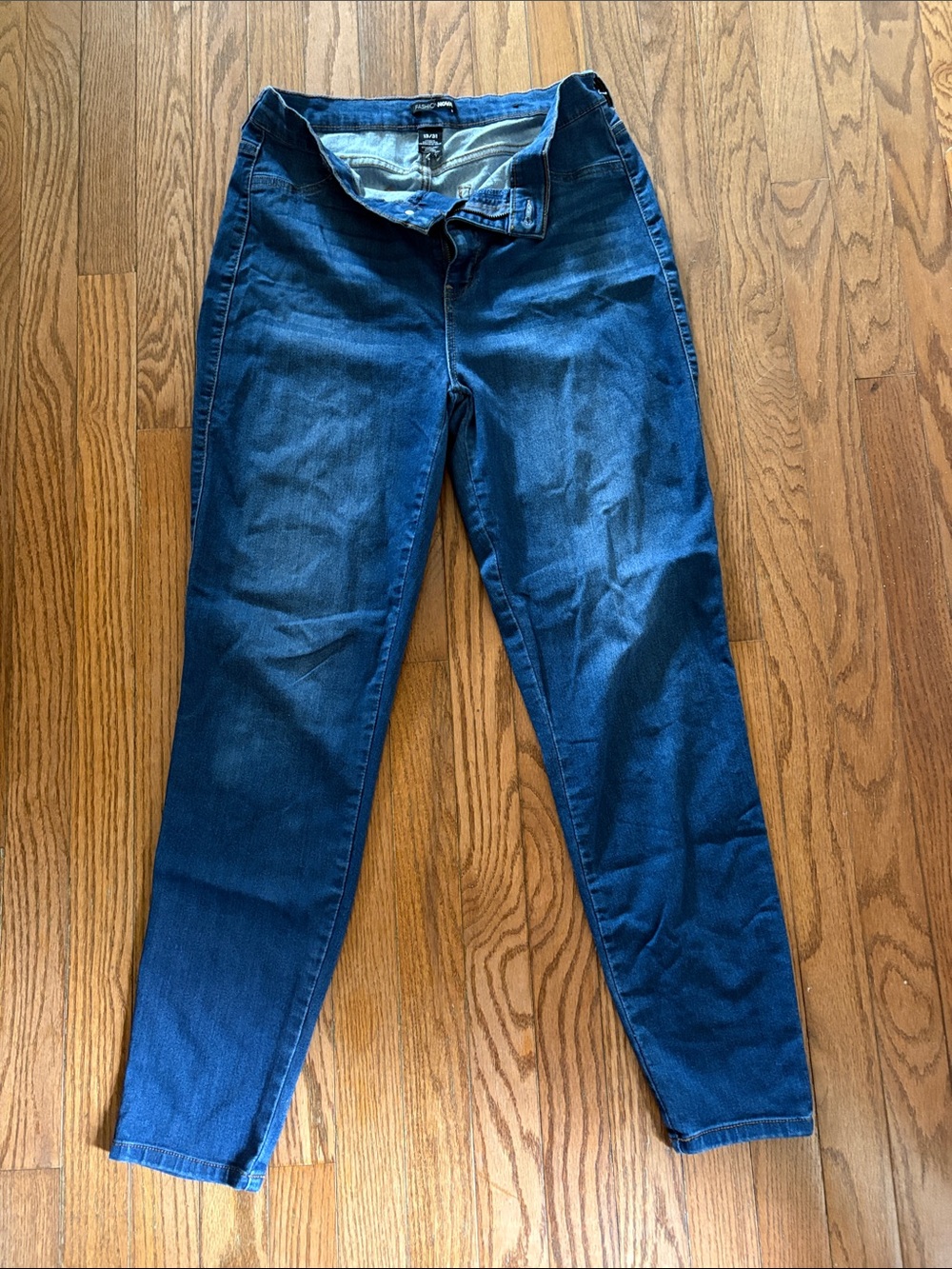 Fashion Nova Dark Blue High-Rise Skinny Jeans
